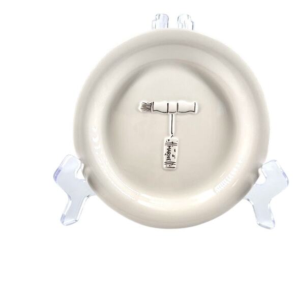 Williams-Sonoma Wine Region Appetizer Plates - Set of 6 - Corkscrew Art - Picture 1 of 9